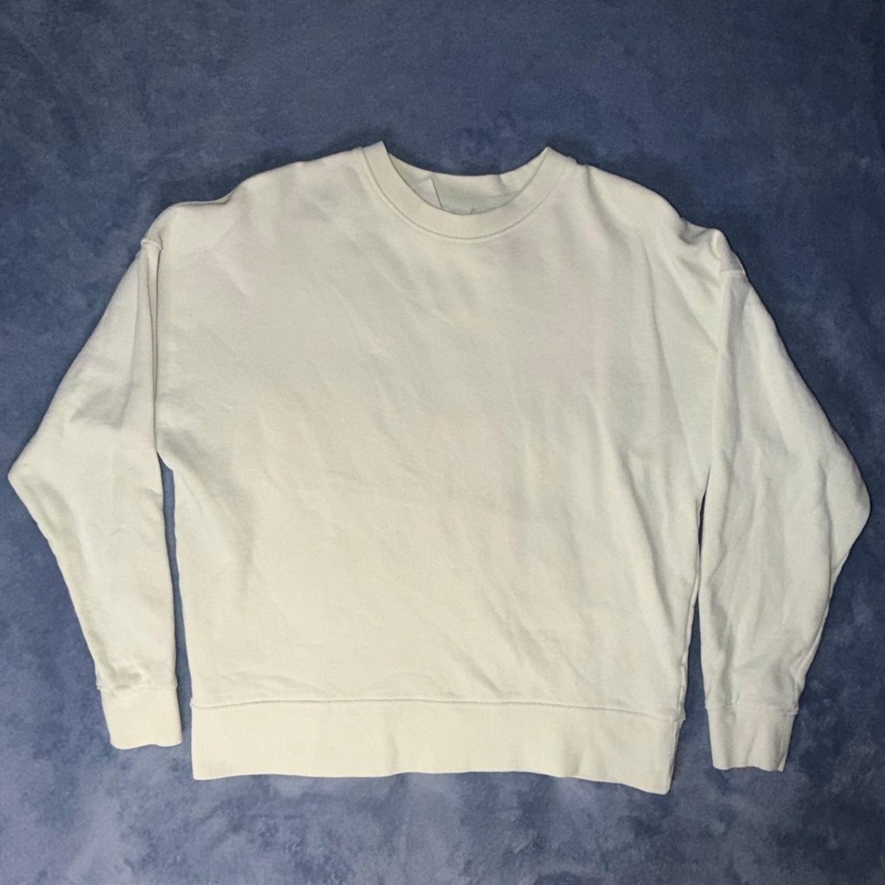 Zara Cream Cotton Sweatshirt